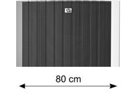 HP ServerRack 10842G2 42U, 80 cm breit - Klasse A