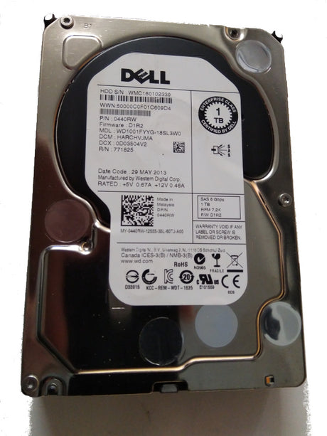 1000GB 7.2K 3.5" LFF Dell 440RW