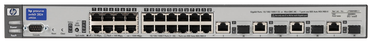HP ProCurve 2824, 24-Port-GigaBit-Switch, Teilenummer: J4903A
