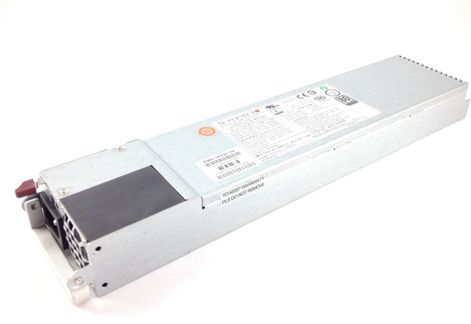 SuperMicro 1620W Netzteil, 1620W, 80 Plus PLATINUM Teilenummer: PWS-1K62P-1R