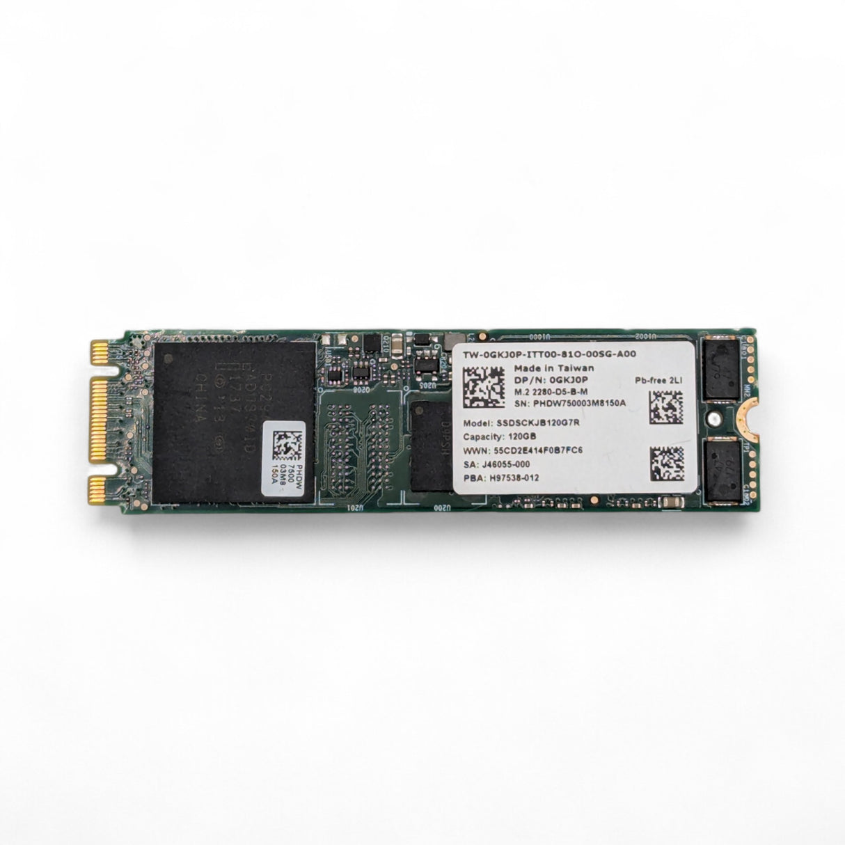 120GB SSD SATA M.2 for Dell BOSS-S1 card SSDSCKJB120G7R P/N: 0GKJ0P, GKJ0P