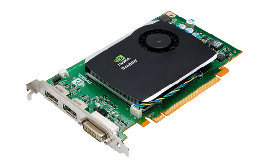 NVIDIA Quadro FX 580 PCI-E X16 512 MB GDDR3 und 2 x Display-Port, DVI-I