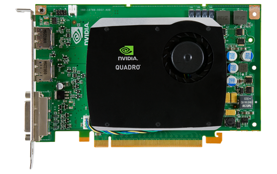 NVIDIA Quadro FX 580 PCI-E X16 512 MB GDDR3 und 2 x Display-Port, DVI-I