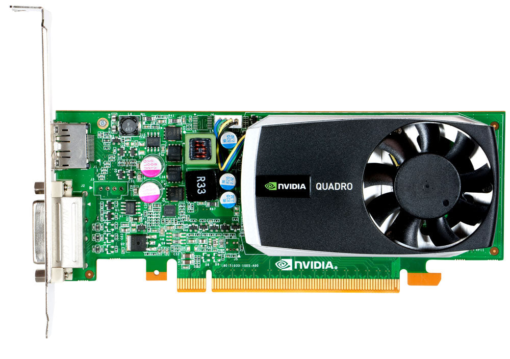 NVIDIA Quadro 600, PCI-E X16, 1 GB DDR3, 1 x Display-Anschluss, 1 x DVI-Anschluss, Dell P/N: PWG0F, 0PWG0F