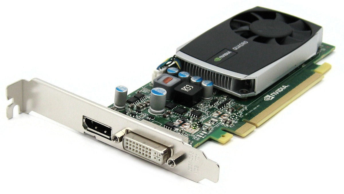 NVIDIA Quadro 600, PCI-E X16, 1 GB DDR3, 1 x Display-Anschluss, 1 x DVI-Anschluss, Dell P/N: PWG0F, 0PWG0F