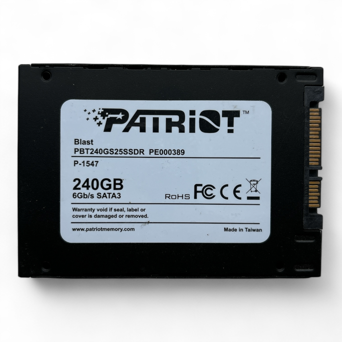 240 GB SSD SATA 2,5 Zoll 6G Patriot Blast P/N: PBT240GS25SSDR