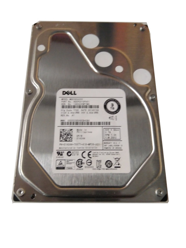 3 TB 7,2 K SAS 3,5 Zoll DP 6G DELL Teilenummer: 14X4H 014X4H