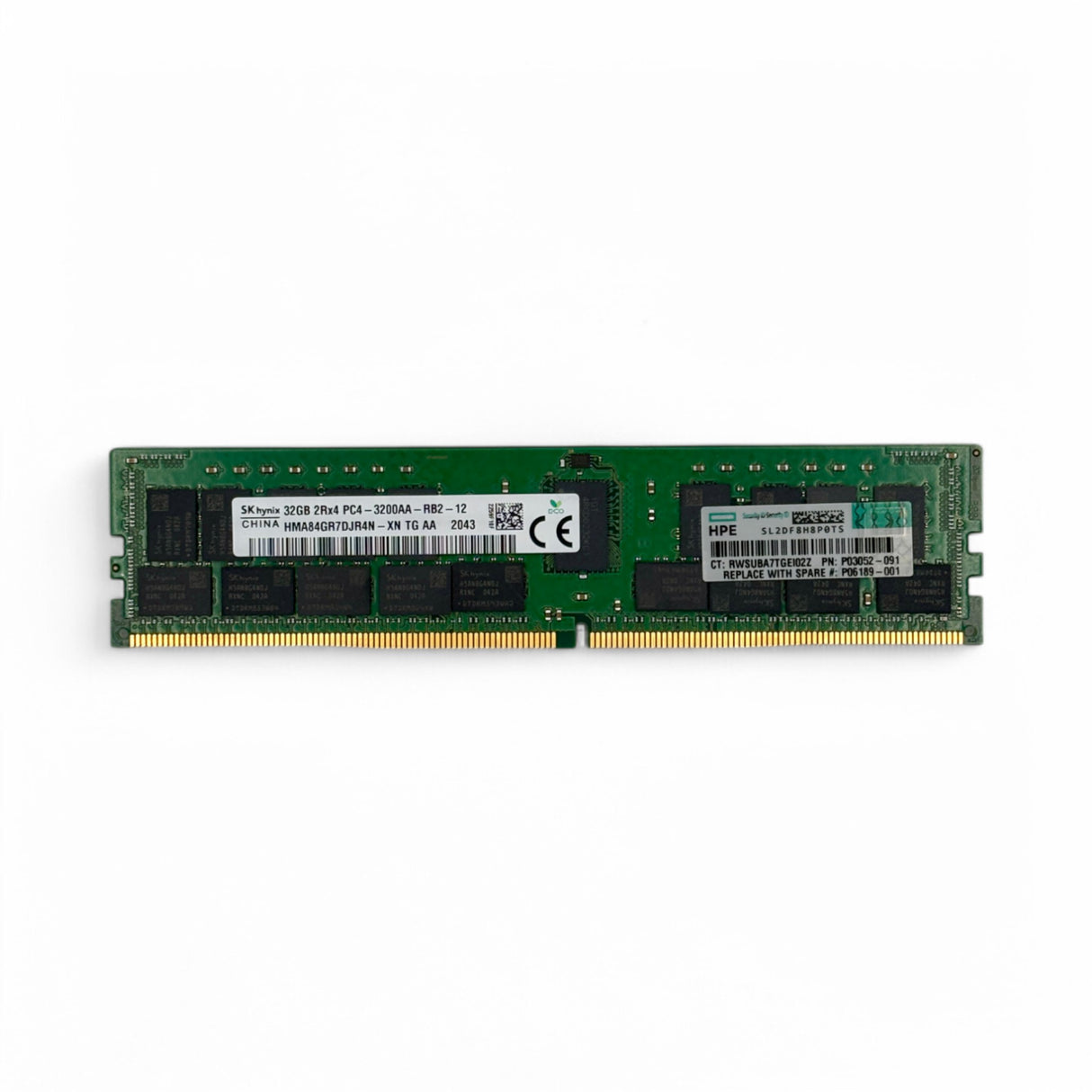 32GB 2Rx4 PC4-3200AA SK hynix HMA84GR7DJR4N-XN HP P/N: P03052-091