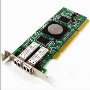 2P, 4 GB, FC, PCI-X, QLogic QLA2462, niedriges Profil, HP-Teilenummer: 418936-001