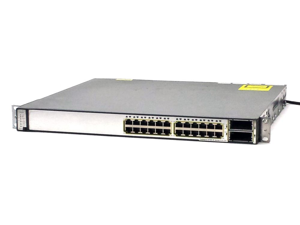 Cisco Catalyst WS-C3750E v01, 24Port, Layer 3, Gigabit Switch P/N: WS-C3750E-24TD-E