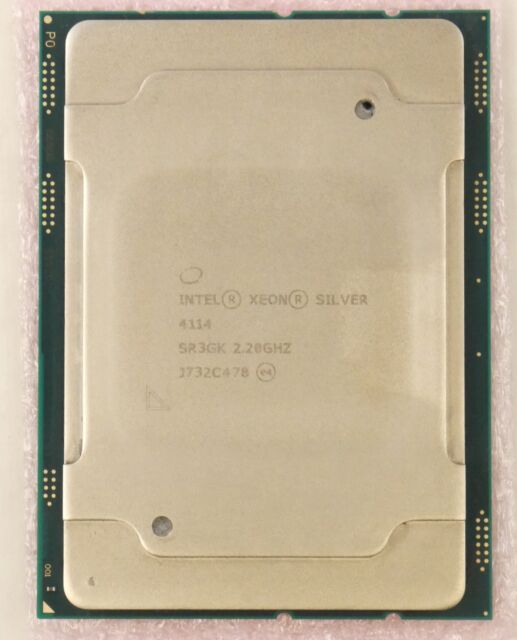 Intel Xeon Silver 4114 – 10 Kerne, 20 Threads, Basis: 2,2 GHz, Turbo: 3,0 GHz, 85 W, P/N: SR3GK