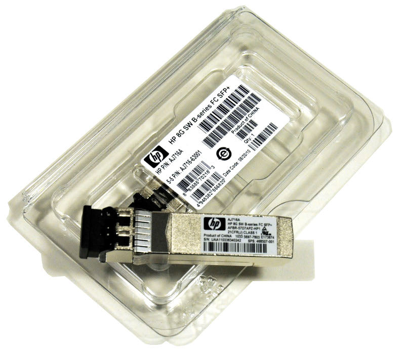 HP 8 Gb Kurzwelle B-Serie Fiber Channel 1er-Pack SFP+ Transceiver P/N: 468507-001NEU