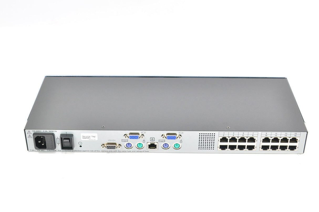 Dell PowerEdge 2160AS 16 Port Digital KVM w/Rails, P/N: D785J