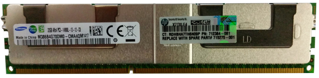 32 GB 4Rx4 PC3-14900L Original HP Teilenummer: 712384-081