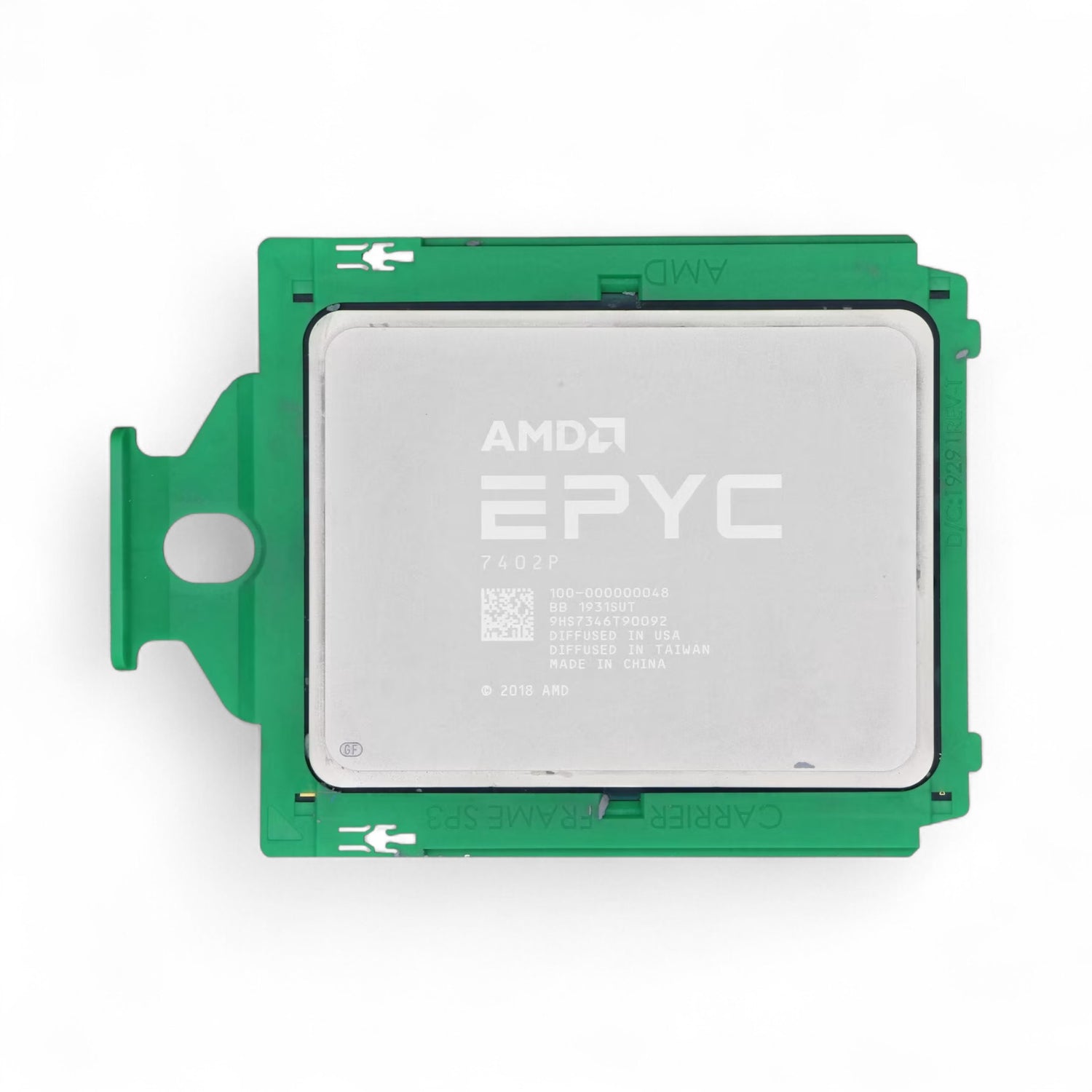 AMD EPYC 7402p Dell-locked! - 24 Cores 48 Threads, Base 2.80GHz Turbo 3.35GHz, 180W P/N: 100-000000048