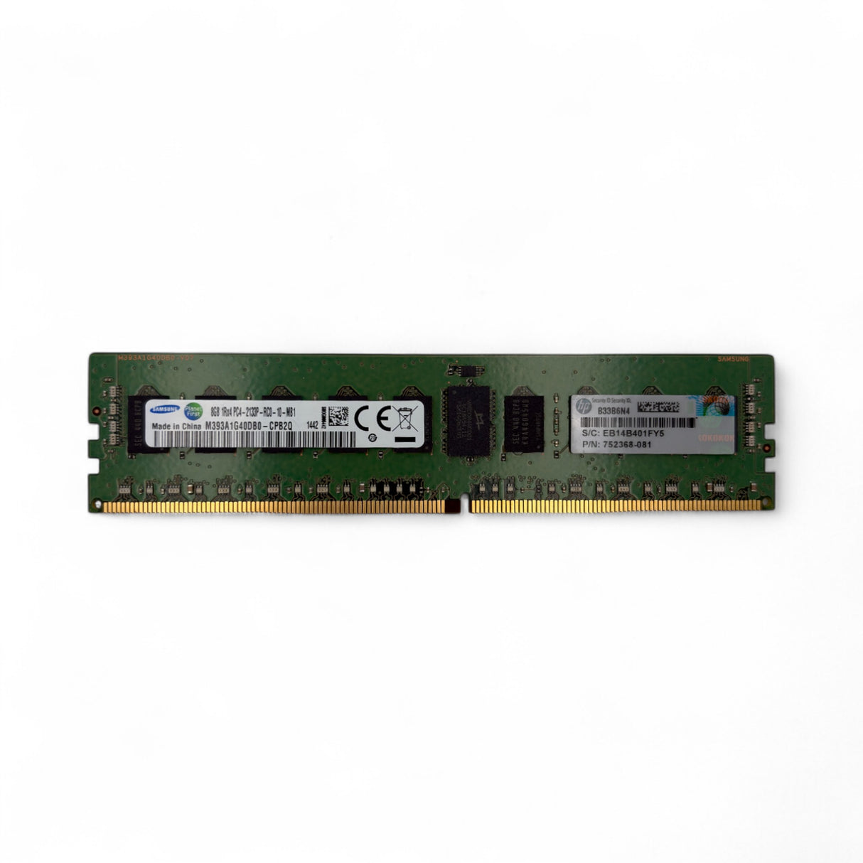 8 GB 1Rx4 PC4-2133P Samsung M393A1G40DB0-CPB0Q HP-Teilenummer: 752368-081