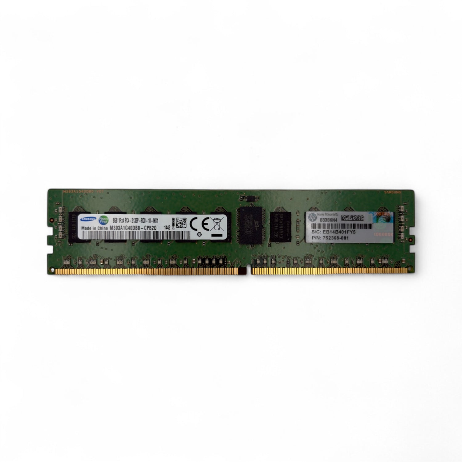 8 GB 1Rx4 PC4-2133P Samsung M393A1G40DB0-CPB0Q HP-Teilenummer: 752368-081