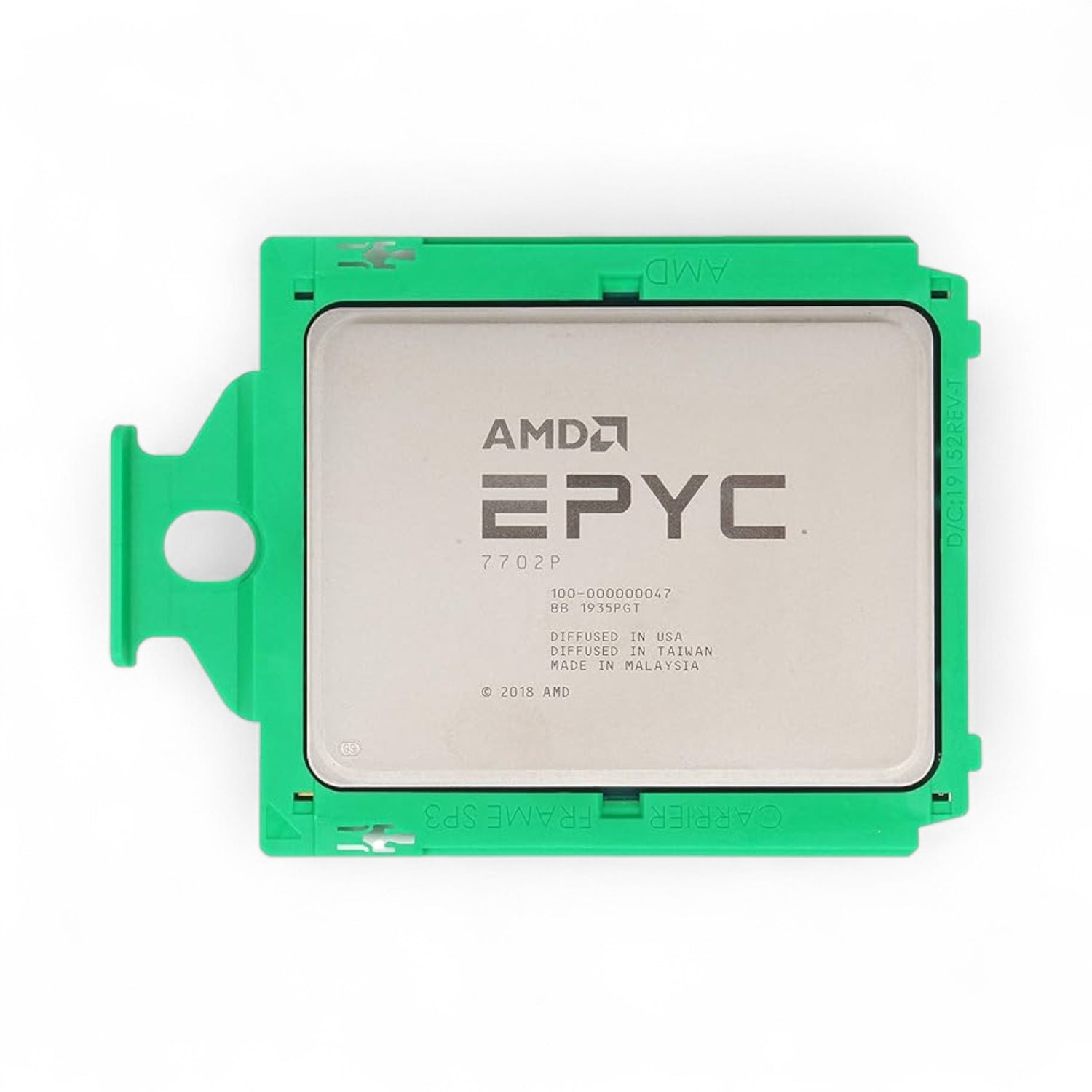 AMD EPYC 7702P Dell-locked! - 64 Cores 128 Threads, Base 2.00GHz Turbo 3.35GHz, 200W P/N: 100-000000047