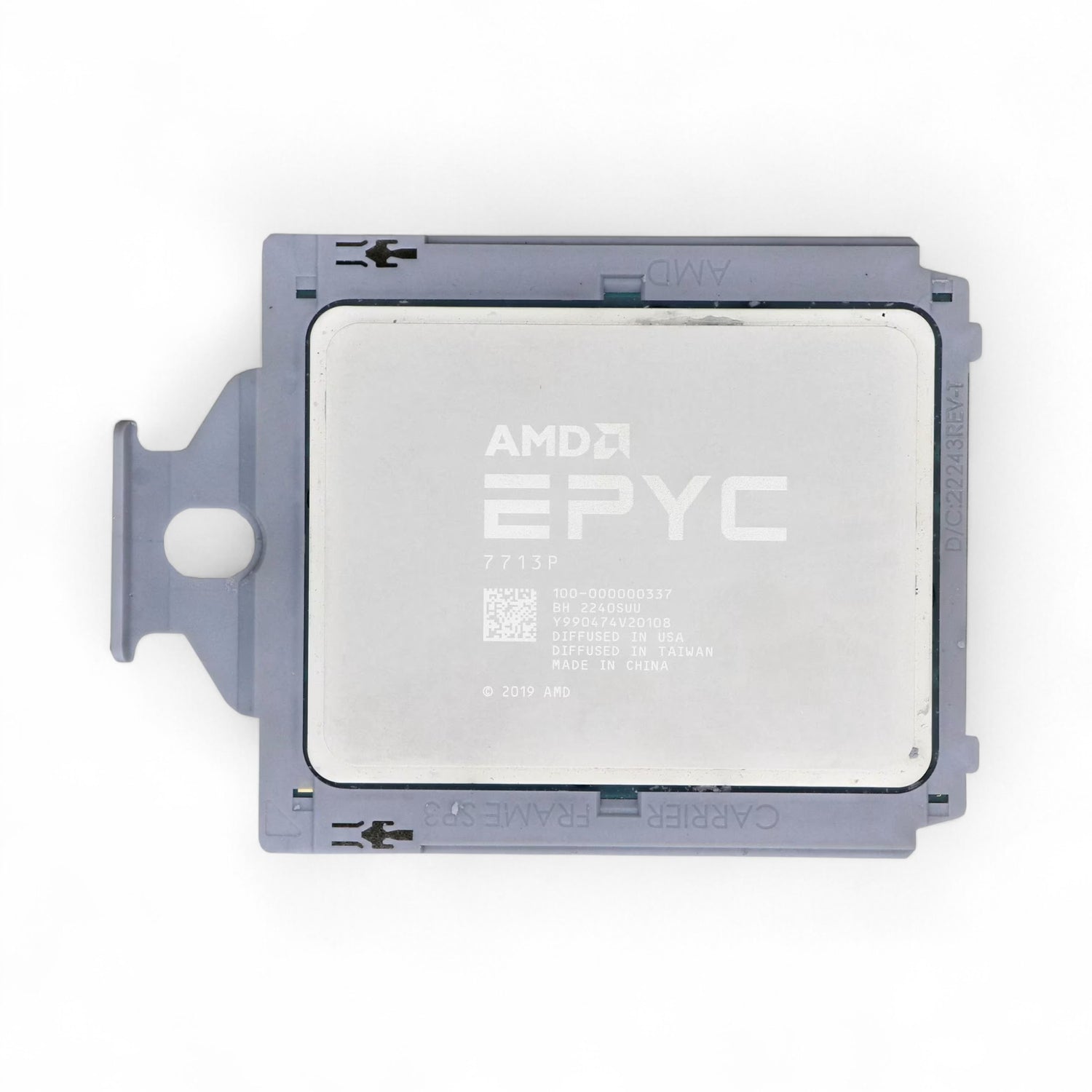 AMD EPYC 7713P Dell-locked! - 64 Cores 128 Threads, Base 2.00GHz Turbo 3.67GHz, 225W P/N: 100-000000337