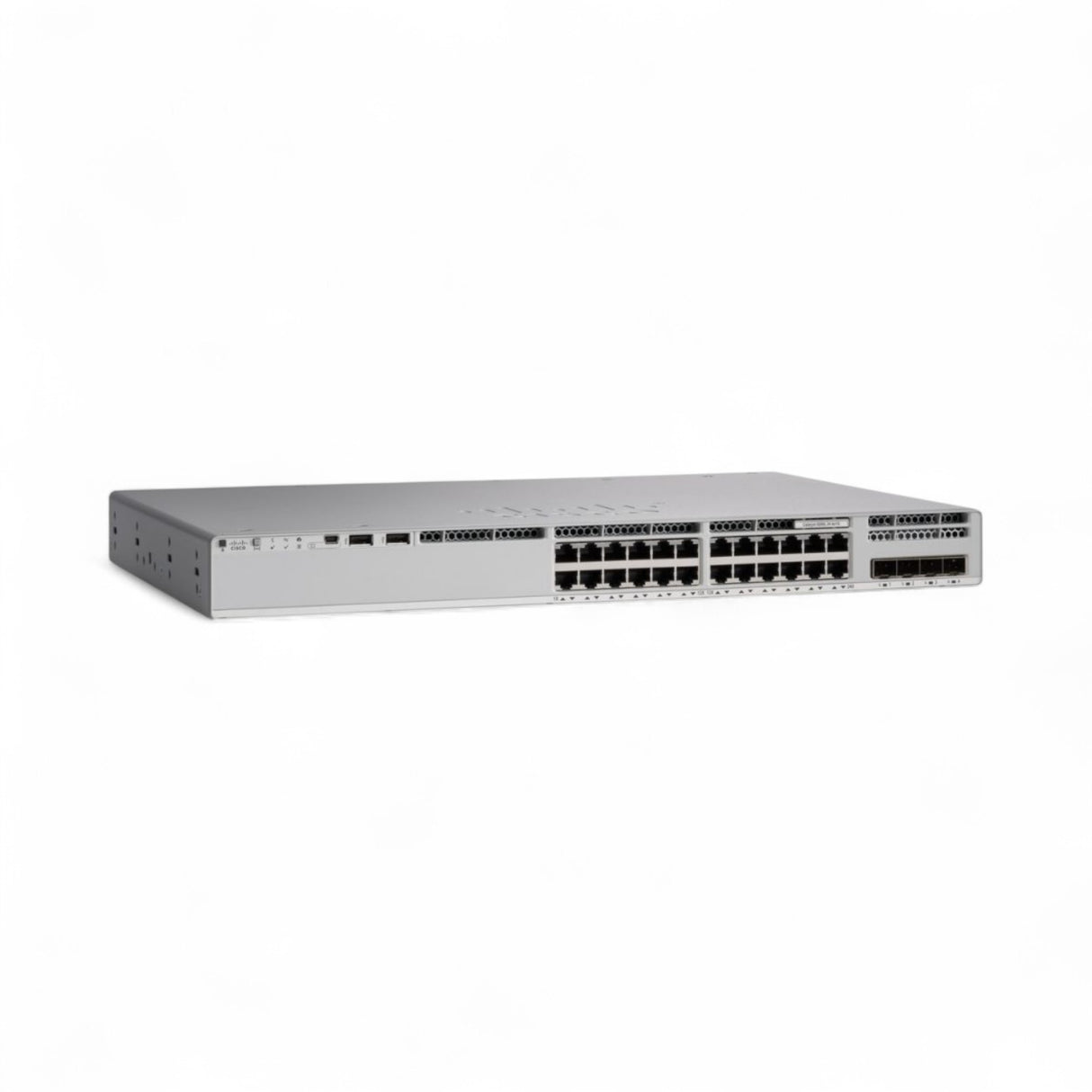 Cisco Catalyst 9200L - 24x 1Gb BASE-T Port, 4x 1Gb SFP Port, POE+, P/N: C9200L-24P-4G-A-WS