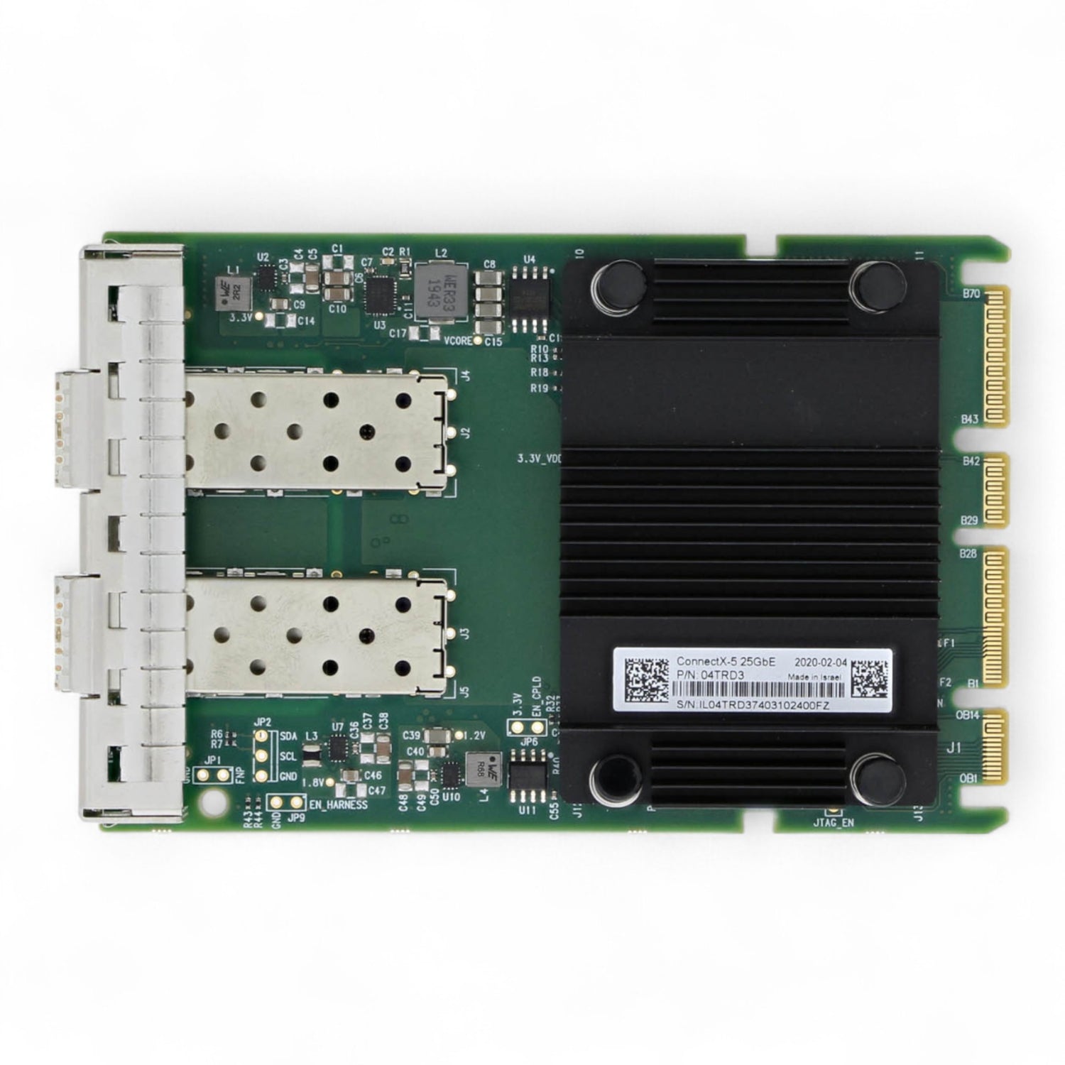 Dell Mellanox ConnectX-5 2x25Gbs SFP28 OCP 3.0 CX562A P/N: 4TRD3, 04TRD3