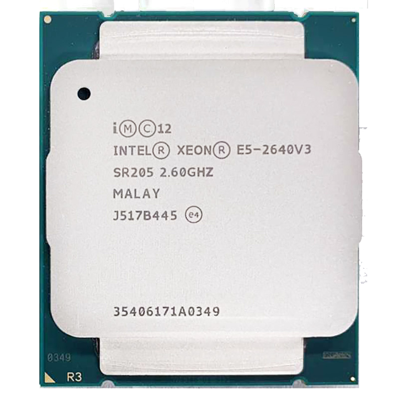 Intel Xeon E5-2640 v3 - 8 Cores 16 Threads, 2.60GHz Base 3.40GHz Turbo, 20MB Cache, 90W P/N: SR205
