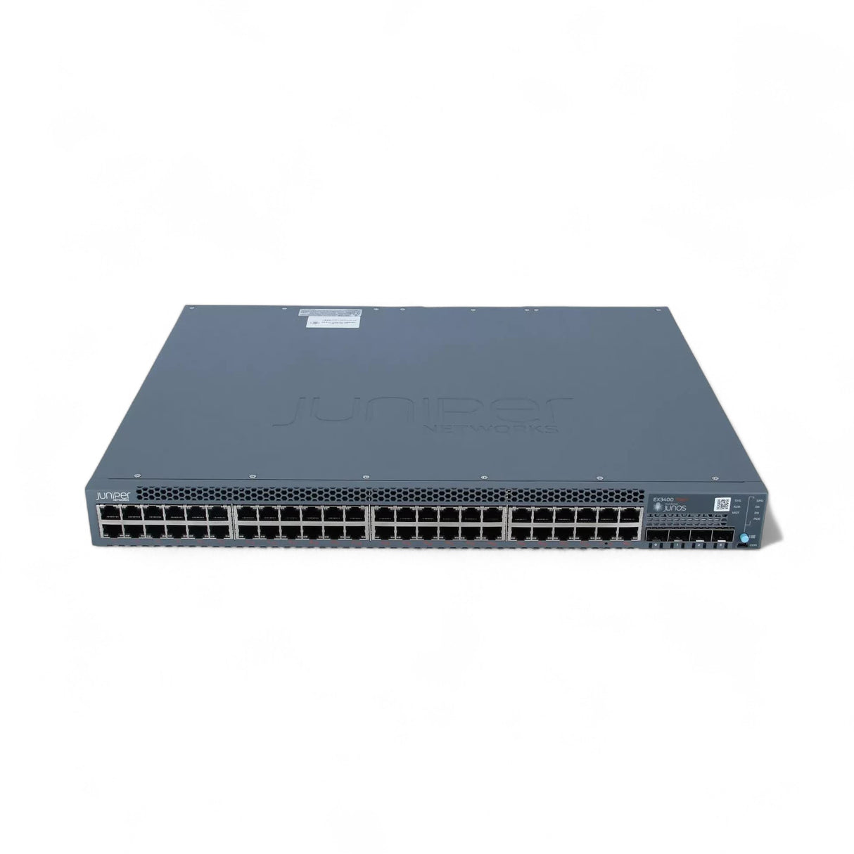 Juniper EX 200 – 48x 1-Gb-BASE-T-Ports, 4x 10-Gb-SFP+-Ports, PoE+, Teilenummer: EX3400-48P