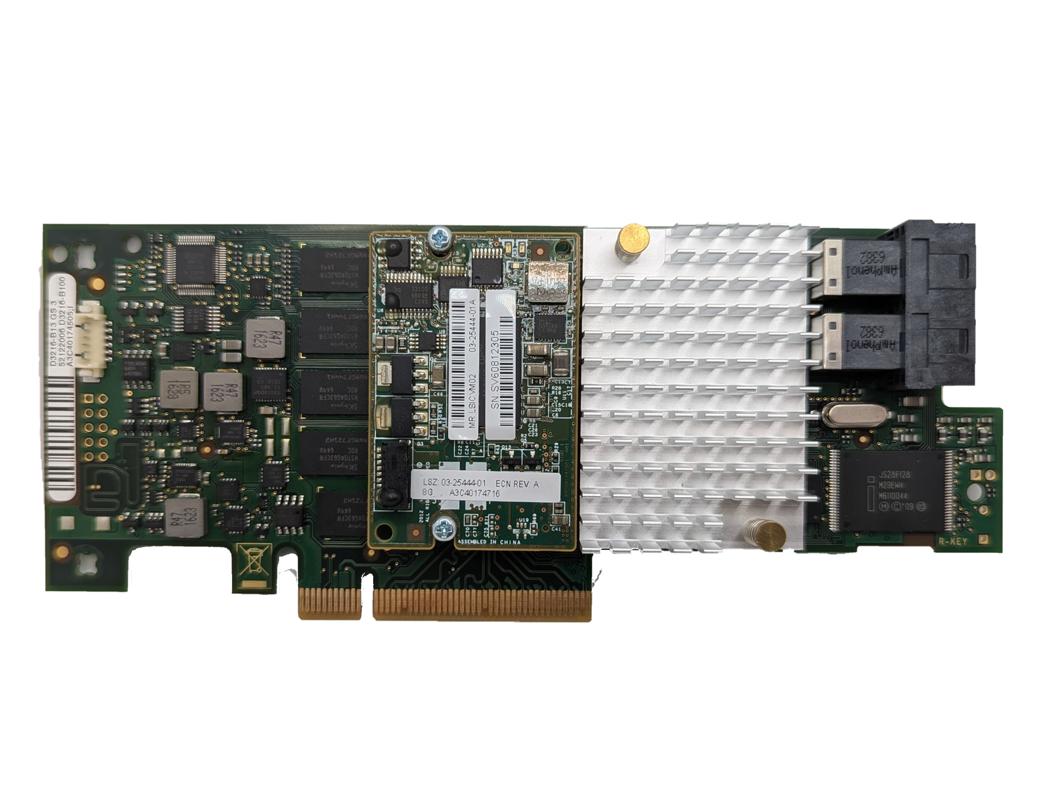 FUJITSU PRAID EP420i – 8-Port 12G 2GB Cache Modular RAID Controller D3216-B13, keine Batterie P/N: D3216-B13, 03-25444-01