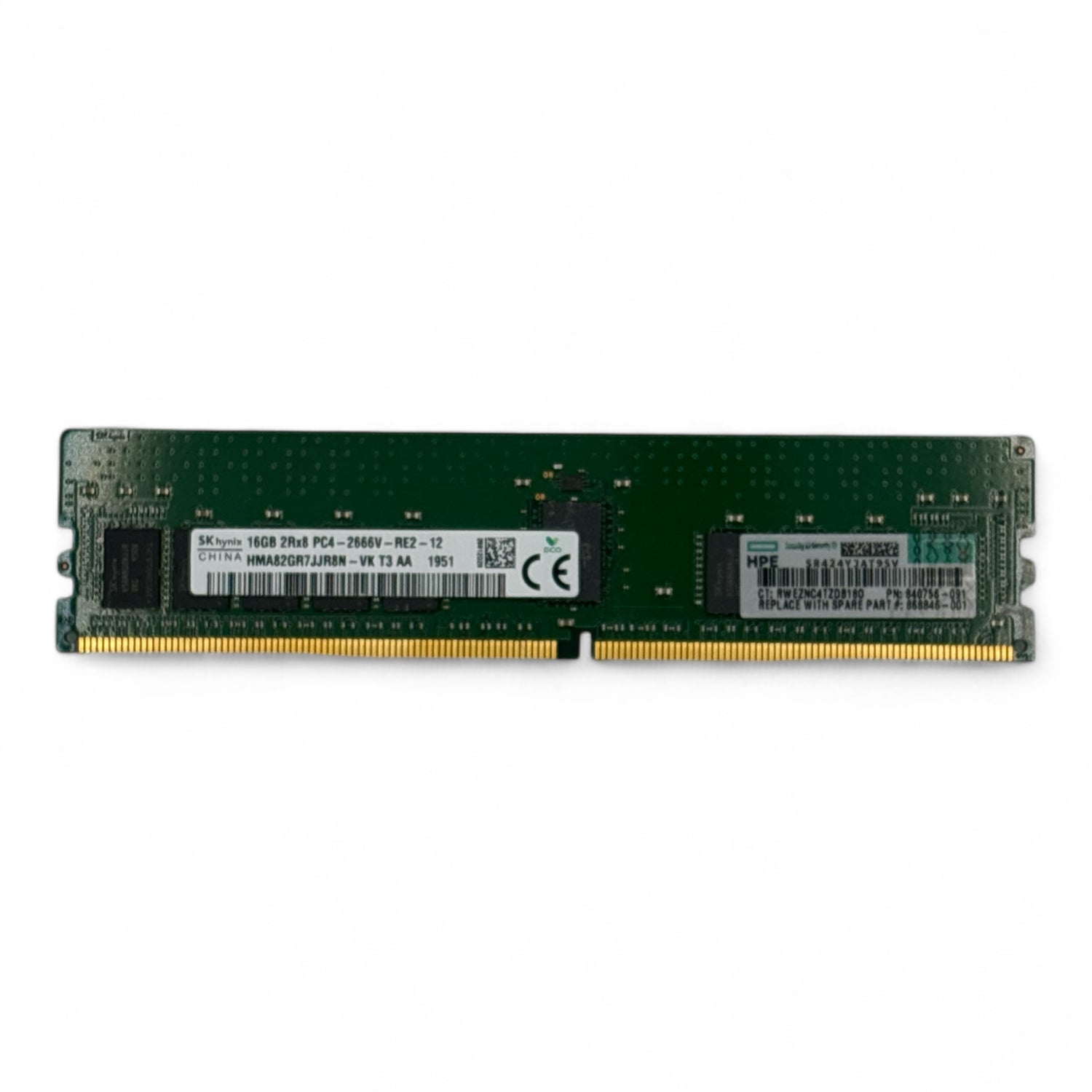 16 GB 2Rx8 PC4-2666V SK Hynix HMA82GR7JJR8N-VK HP-Teilenummer: 840756-091