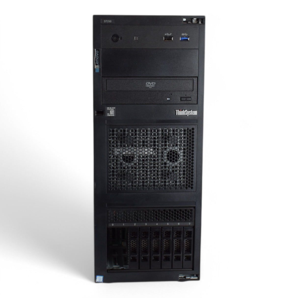 Lenovo Thinksystem ST250 8x 2.5"  Tower - 1x 4C/8T, 32GB RAM, 1x 250W PSU - Pre-Configured
