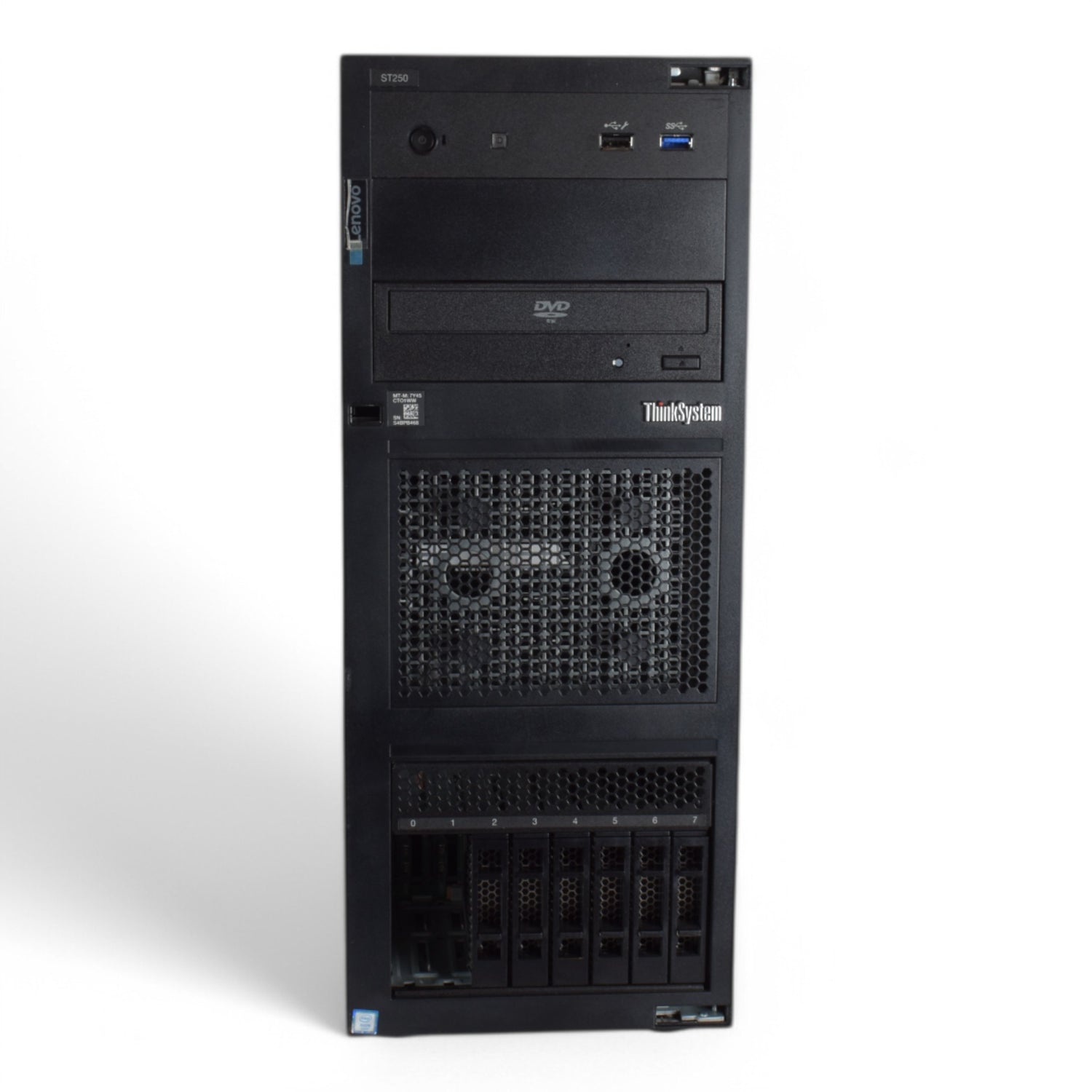 Lenovo Thinksystem ST250 8x 2.5"  Tower - 1x 4C/8T, 32GB RAM, 1x 250W PSU - Pre-Configured