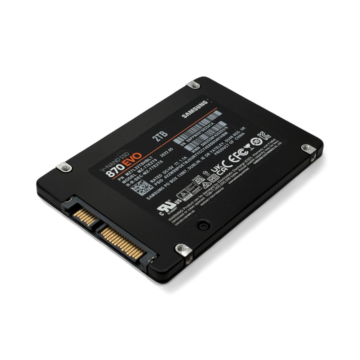 2TB SATA 2.5" SSD 6G Samsung 870 EVO MZ-77E2T0 P/N: MZ7L32T0HBLT