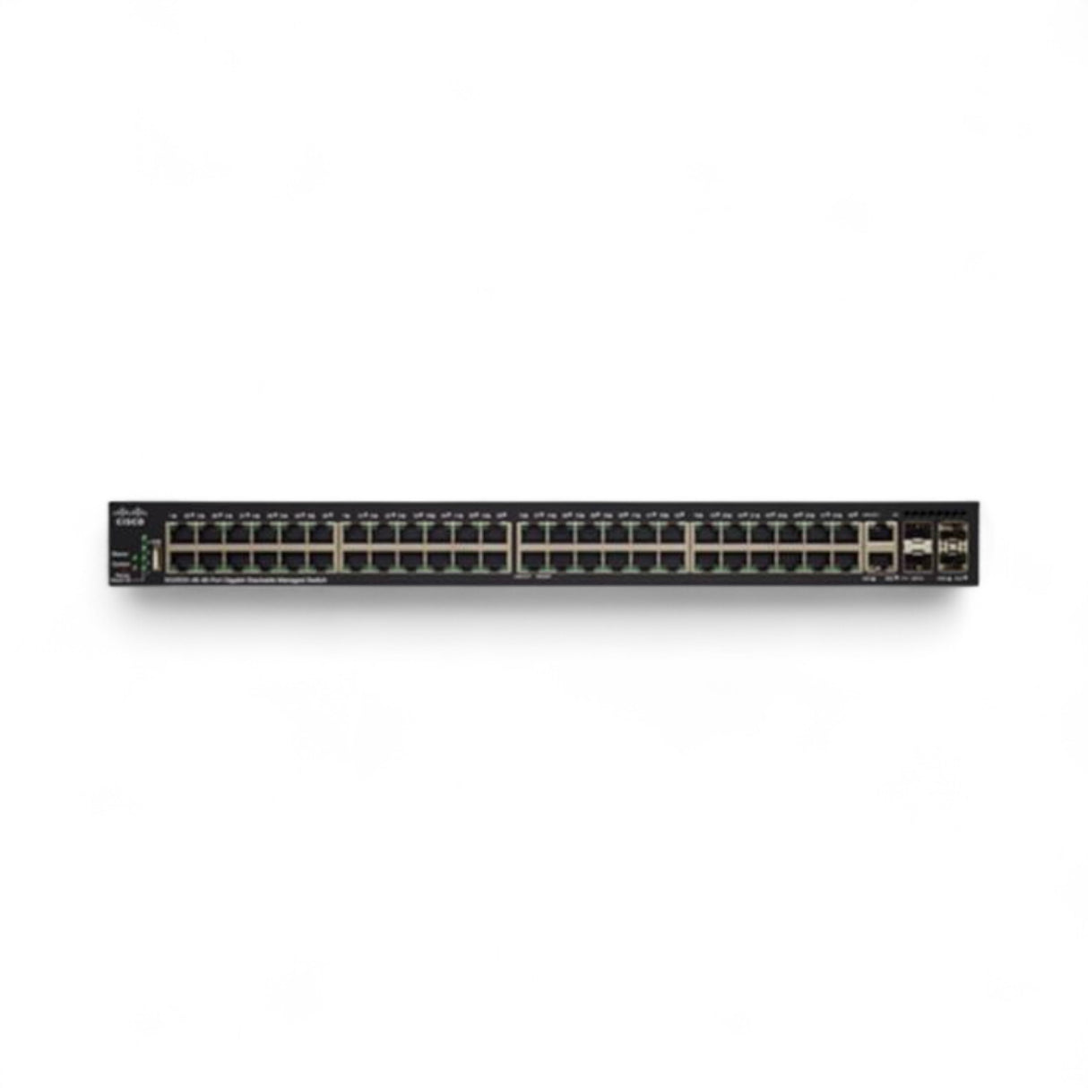 Cisco SG350X - 48x 1Gb BASE-T Port, 2x 10Gb SFP+ Port, POE+, Stackable, P/N: SG350X-48P-K9-EU