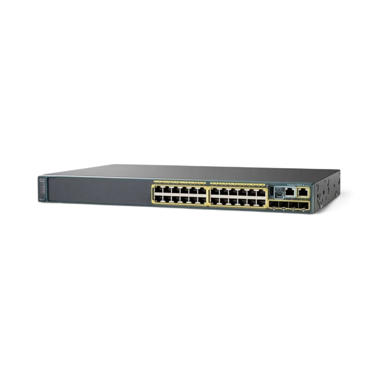 Cisco Catalyst 2960 - 24x 1Gb BASE-T Port, 2x 1Gb SFP Port, P/N: WS-C2960X-24TS-LL