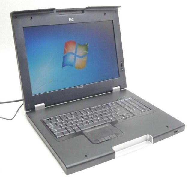 HP 17 Rack Console TFT7600 G1 mit Touchpad und US-Tastatur P/N: AG053A, AG066A