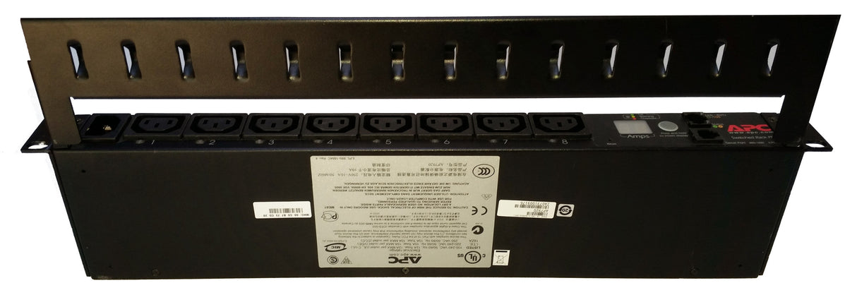 APC AP7920 switched Rack PDU 1U 15A/230V In: (1)C14 Out: (8)C13 P/N: AP7920
