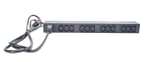 APC AP9565 basic Rack PDU Horizontal 1U 16A 208/230V Out: (12)C13 P/N: AP9565