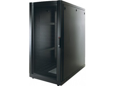 APC AR2105BLK 25U 19" Enclosure with sidepanels (black) 2 Doors 2 Sidepanels (Used serverrack possible scratches)