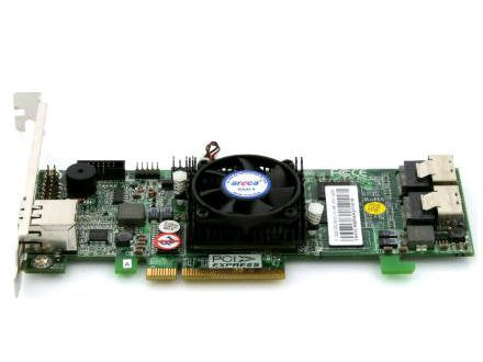 Areca ARC-1222, RAID 0, 1, 5, 6, 10, 50, 60, JBOD, Cache Memory 256MB, Low Profile
