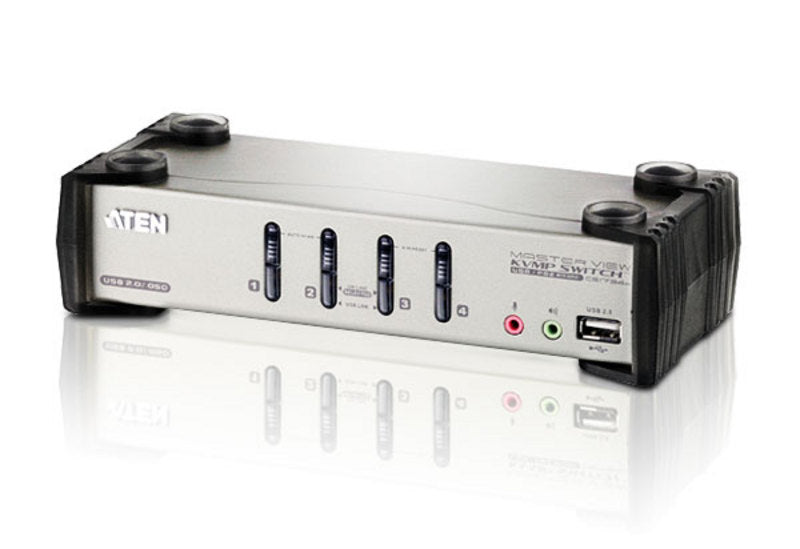 ATEN MasterView KVMP Switch USB/PS2 With Audio, 4-port P/N: CS-1734B