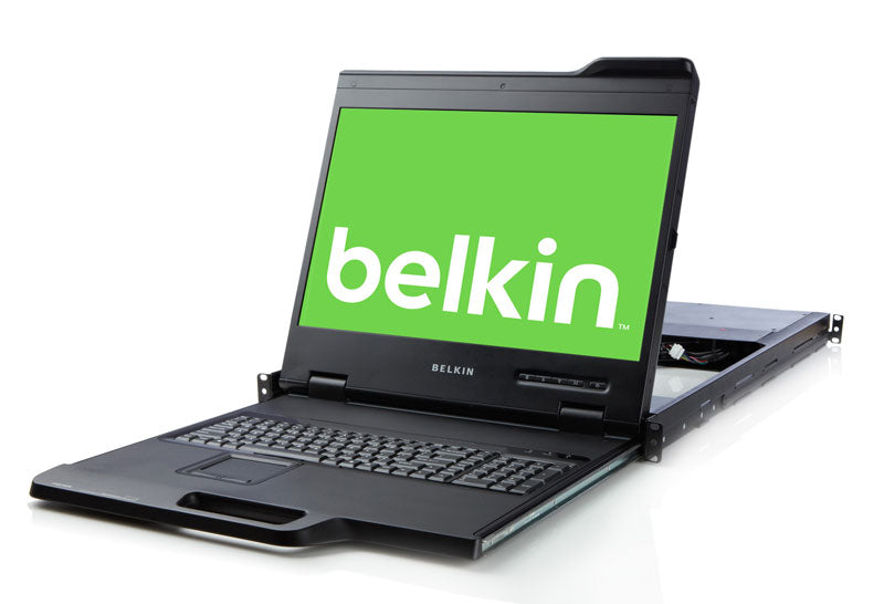 Belkin 19" Widescreen Rack Console with 16-Port KVM, ! Box contains no KVM cables