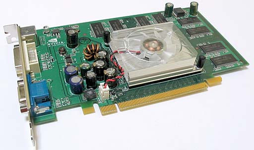 NVIDIA GEFORCE 6200 PCI, 256 MB und 1 x DVI, 1 x VGA, 1 x TV