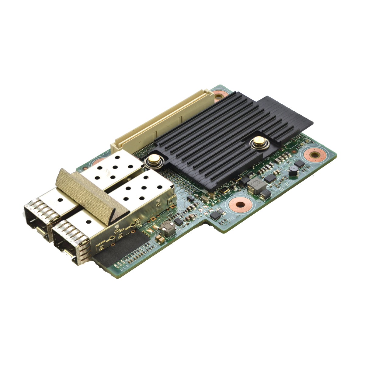 Dell Broadcom 57416 Dual Port 10GB SFP+ Network LOM Mezzanine Card P/N: CF4P, 0CF4P0