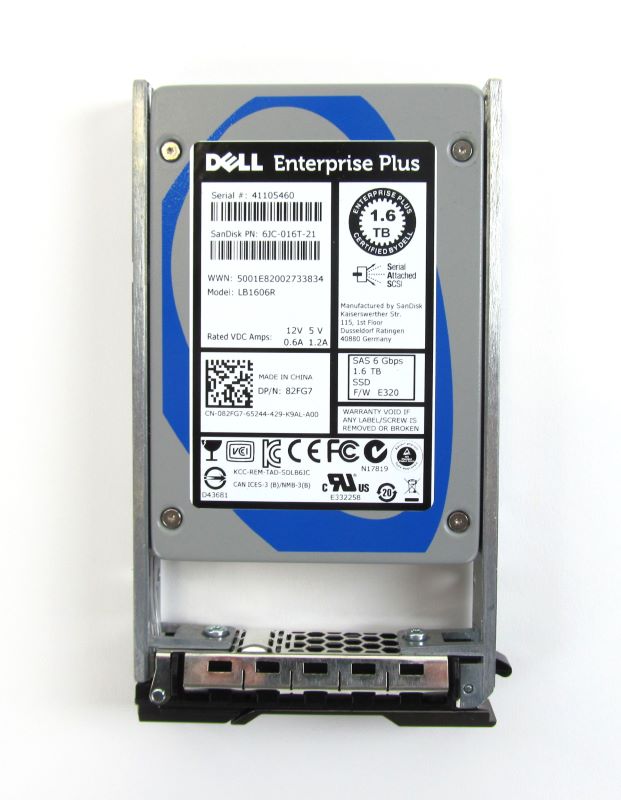 1,6 TB SSD 6 Gbit/s SAS MLC Dell Enterprise Plus LB1606R