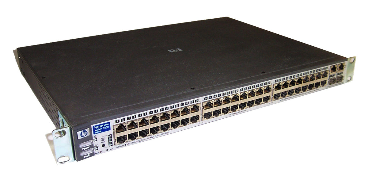 HP ProCurve 2650 B, J4899B, 48Port, 2x Ethernet 1Gbps, 48x Ethernet 100Mbps, HP parts Exchange lifetime waranty