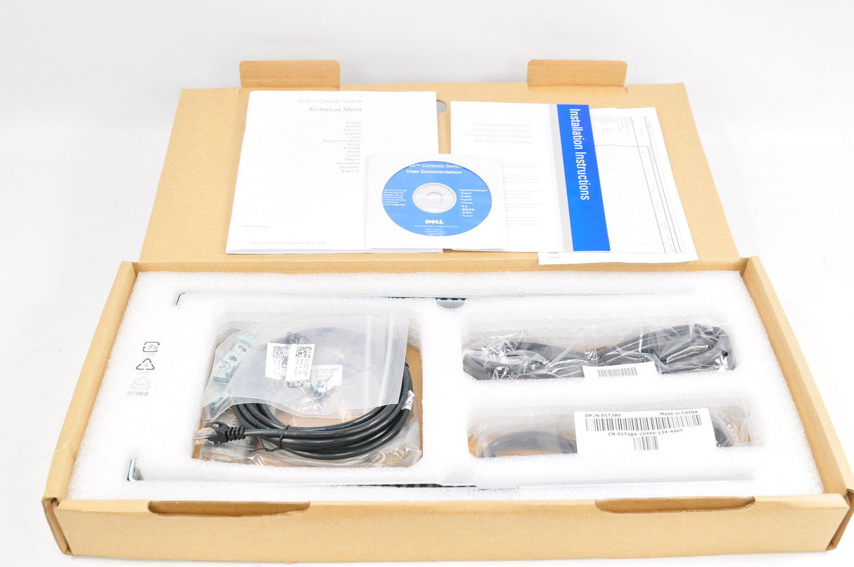 Dell PowerEdge 2160AS 16 Port Digital KVM w/Rails, P/N: D785J