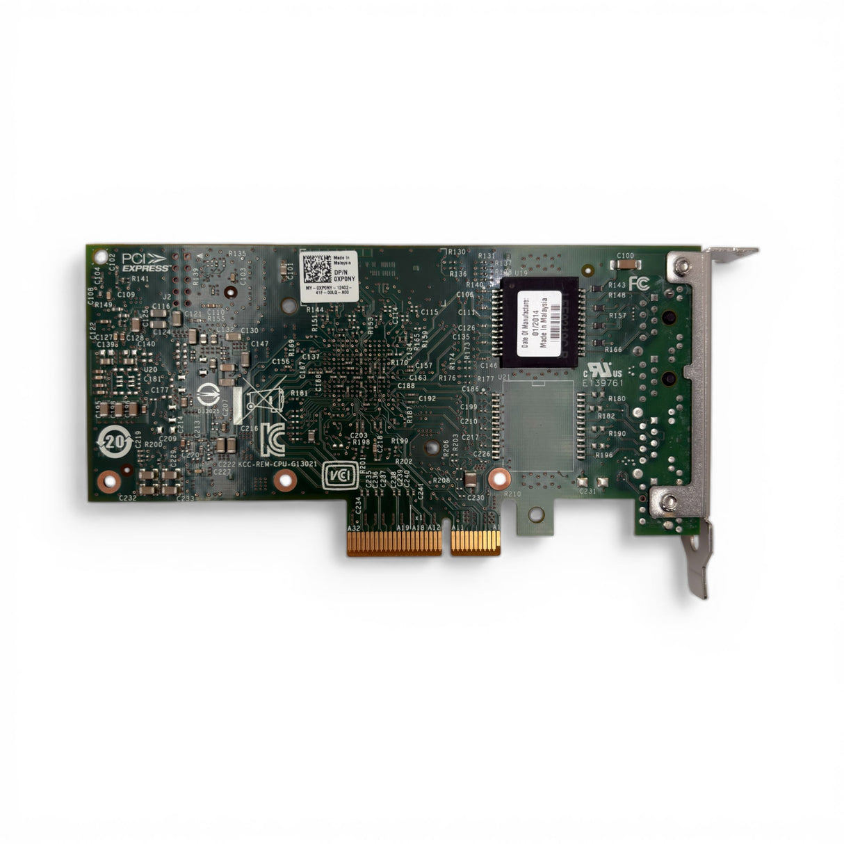 Dell Low Profile Intel i350 2 Port 1Gb/s NIC P/N: XP0NY, 0XP0NY