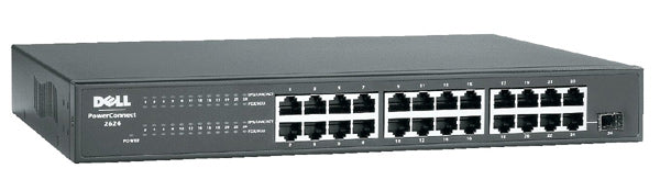 Dell PowerConnect 2624 Switch, 24-port Gigabit P/N: K3676, 0K3676