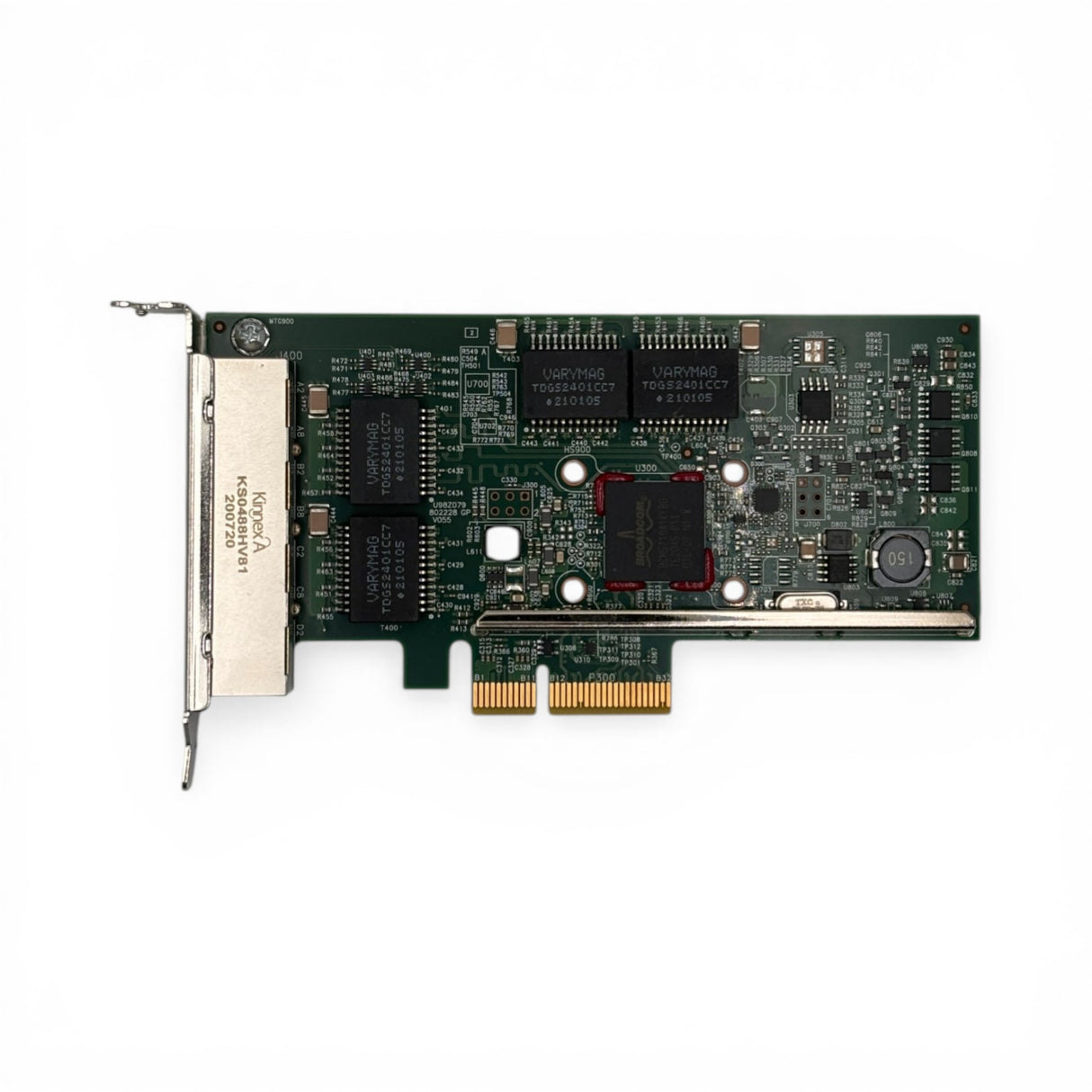 Dell Broadcom 5719 4-Port 1Gb/s Network Interface Card (Quad Port) PCI-e LP P/N: YGCV4