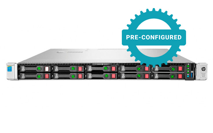 HP ProLiant DL360 G9 10x 2.5", 2x E5-2620 v3, 64GB DDR4, H240ar, 1x PSU